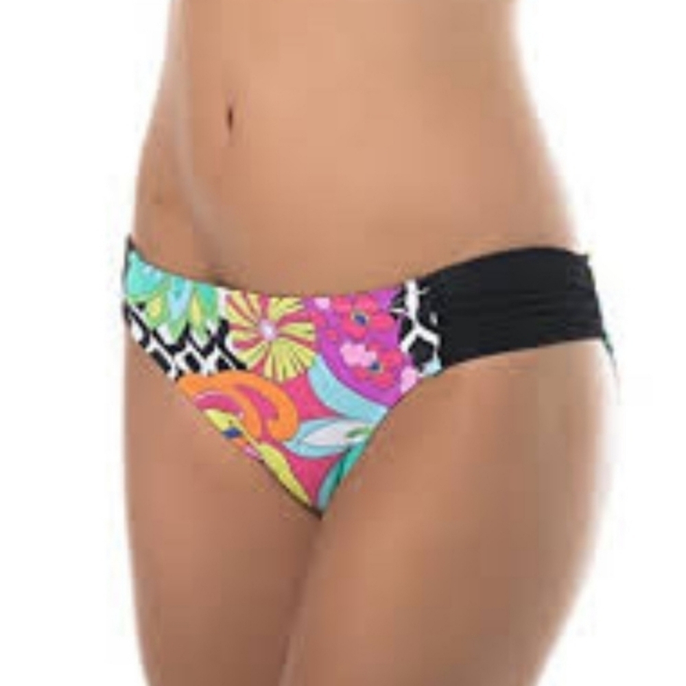 Trina Turk balboa neon floral bikini swim bottoms - Picture 2 of 12